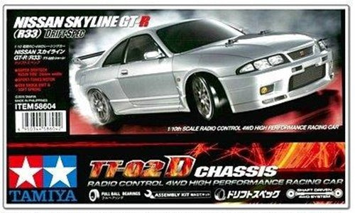 1/10 R/C Nissan Skyline GT-R(R33) TT-02D Drift Spec TAMIYA 58604-60A