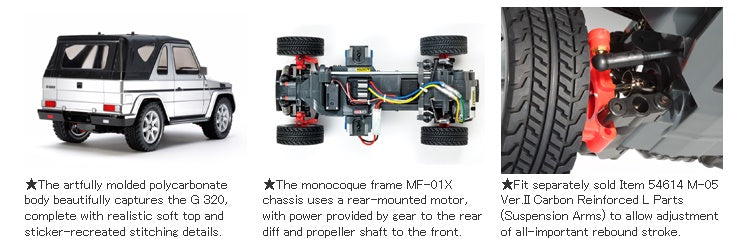 Mercedes-Benz G320 Cabrio Tamiya Tamiya 1/10 RC car kit 58629-60A