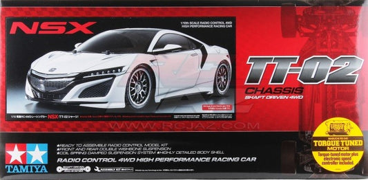 1/10 R/C HONDA NSX (TT-02) w/ESC Torque tuned motor TAMIYA 58634 car kit