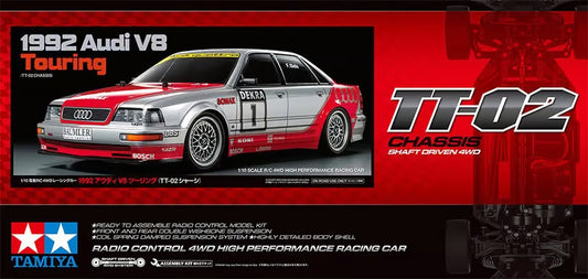 1992 Audi V8 Touring (TT-02 CHASSIS) Tamiya 1/10 RC car kit 58699-60A