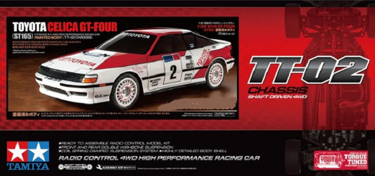 1/10 RC Toyota Celica GT-FOUR (ST165) (TT-02 Chassis) Tamiya 58718-60A assembly kit