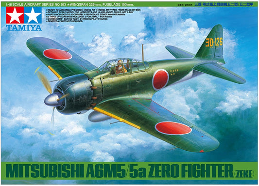 Mitsubishi A6M5/5a Zero Fighter (Zeke) TAMIYA 1/48 plastic kit 61103