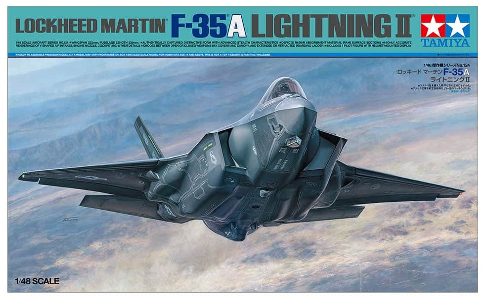 Lockheed Martin F-35A Lightning II TAMIYA 1/48 plastic kit 61124