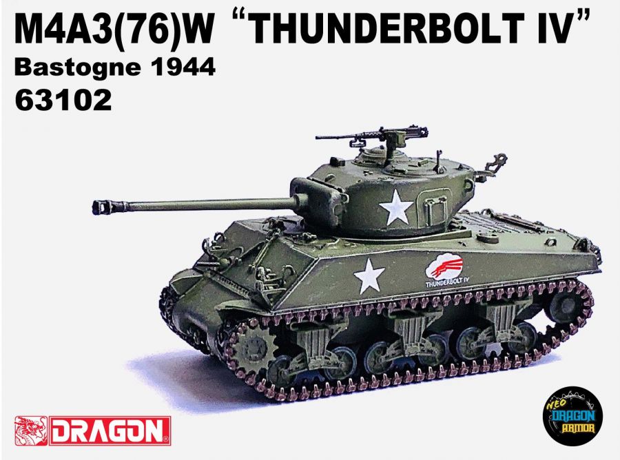M4A3(76)W "Thunderbolt IV" Bastogne 1944 NEO Dragon Armor 1/72 63102