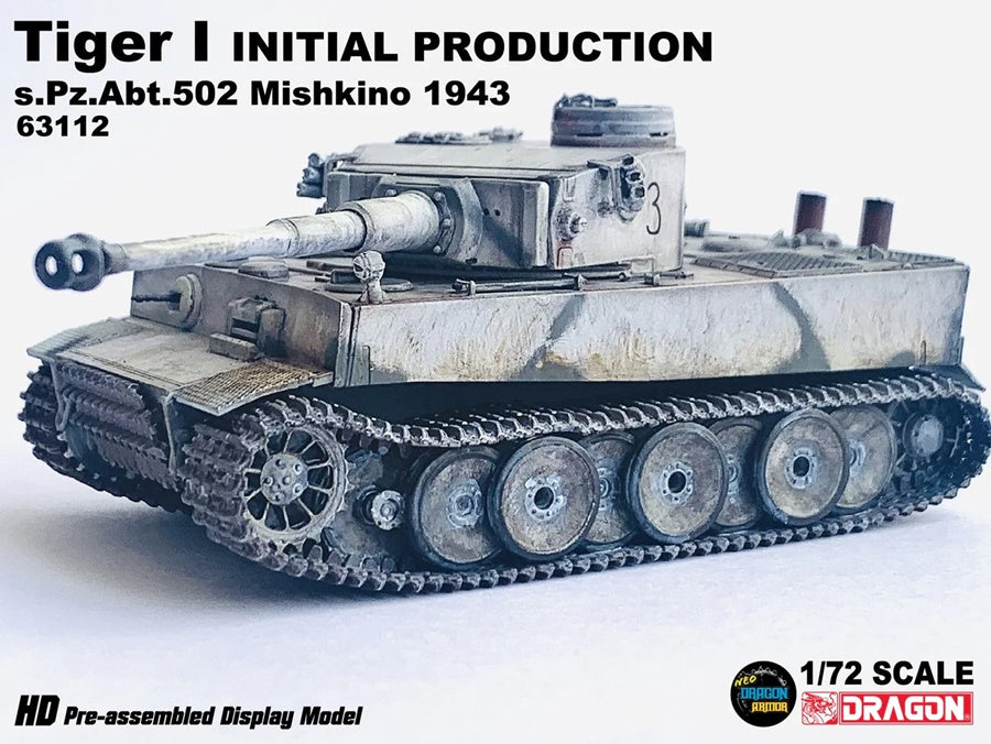 Tiger I Initial Production s.Pz.Abt.502 Mishkino 1943 Dragon Armor 1/72 63112