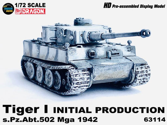 Tiger I Initial Production s.Pz.Abt.502 Mga 1942 Dragon Armor 1/72 63114