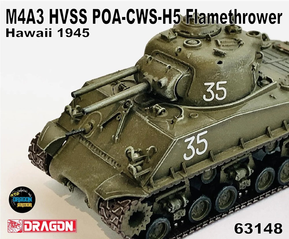 M4A3 HVSS POA-CWS-H5 Flamethrower Hawaii 1945 DRAGON ARMOR 1:72 63148