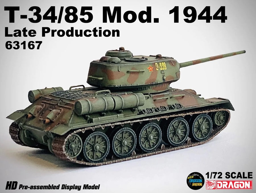 T-34-85 Soviet Army, Eastern Front, 1944 DRAGON 1/72 63167