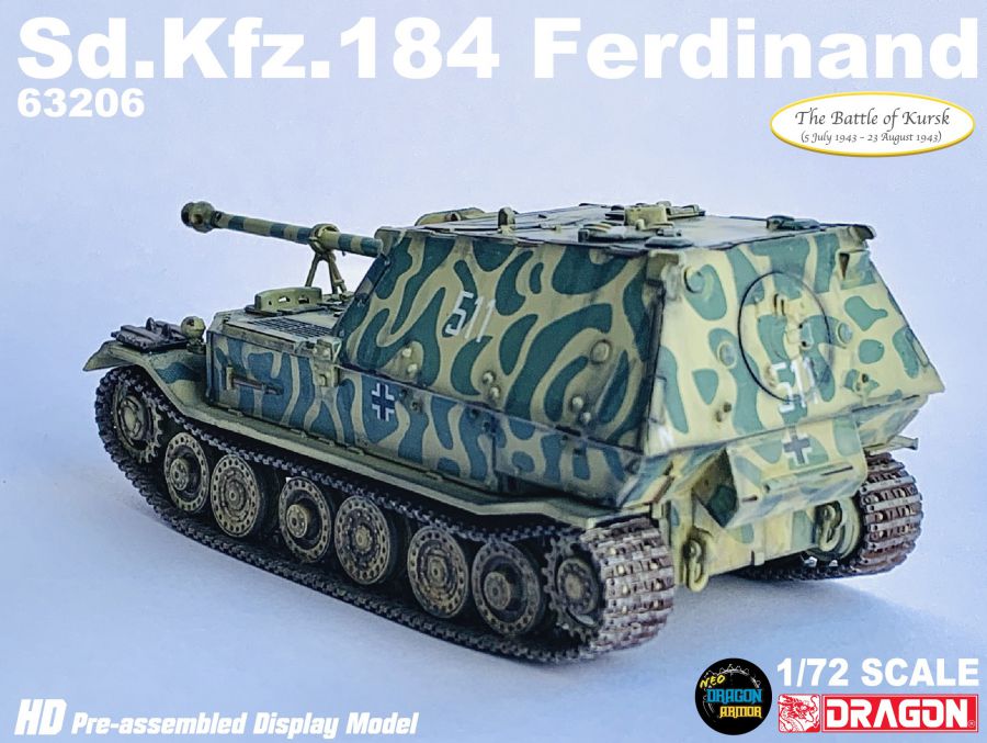 Sd.Kfz.184 Ferdinand s.Pz.Jg.Abt.654 Kursk 1943 Dragon Armor 1/72 63206
