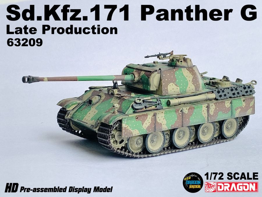 Sd.Kfz.171 Panther Ausf.G Late Production, France 1944 Dragon 1/72 63209