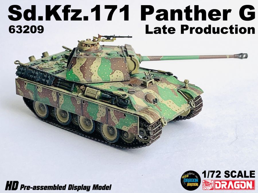 Sd.Kfz.171 Panther Ausf.G Late Production, France 1944 Dragon 1/72 63209
