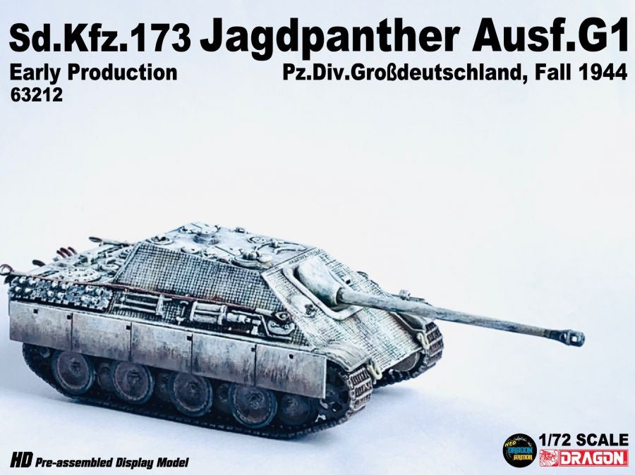 Sd.Kfz.173 Jagdpanther Ausf.G1 Early Production Pz.Div.Grosdeutschland DRAGON 1/72 63212