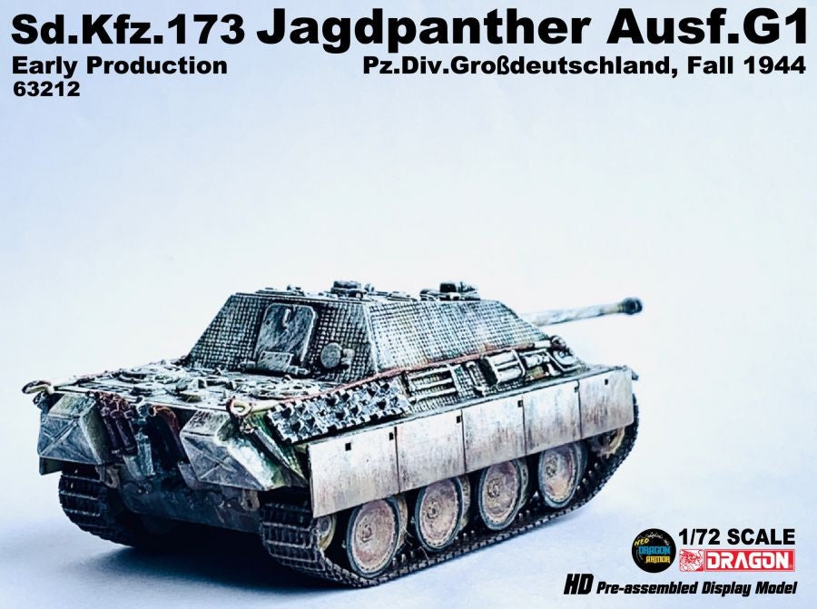 Sd.Kfz.173 Jagdpanther Ausf.G1 Early Production Pz.Div.Grosdeutschland DRAGON 1/72 63212
