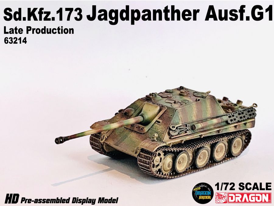 Sd.Kfz.173 Jagdpanther Late Production s.Pz.Jg.Abt.560 DRAGON 1/72 63214