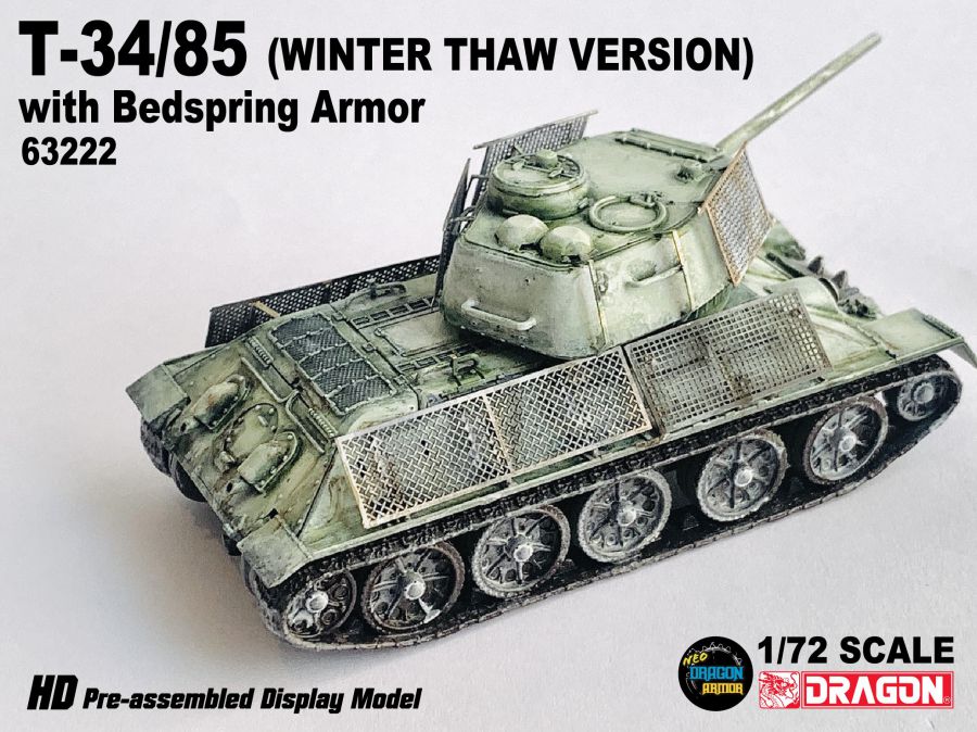 T-34/85 w/Bedspring Armor (Winter Thaw Version) NEO Dragon Armor 1/72 63222