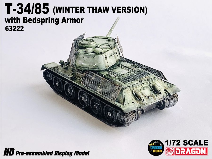 T-34/85 w/Bedspring Armor (Winter Thaw Version) NEO Dragon Armor 1/72 63222
