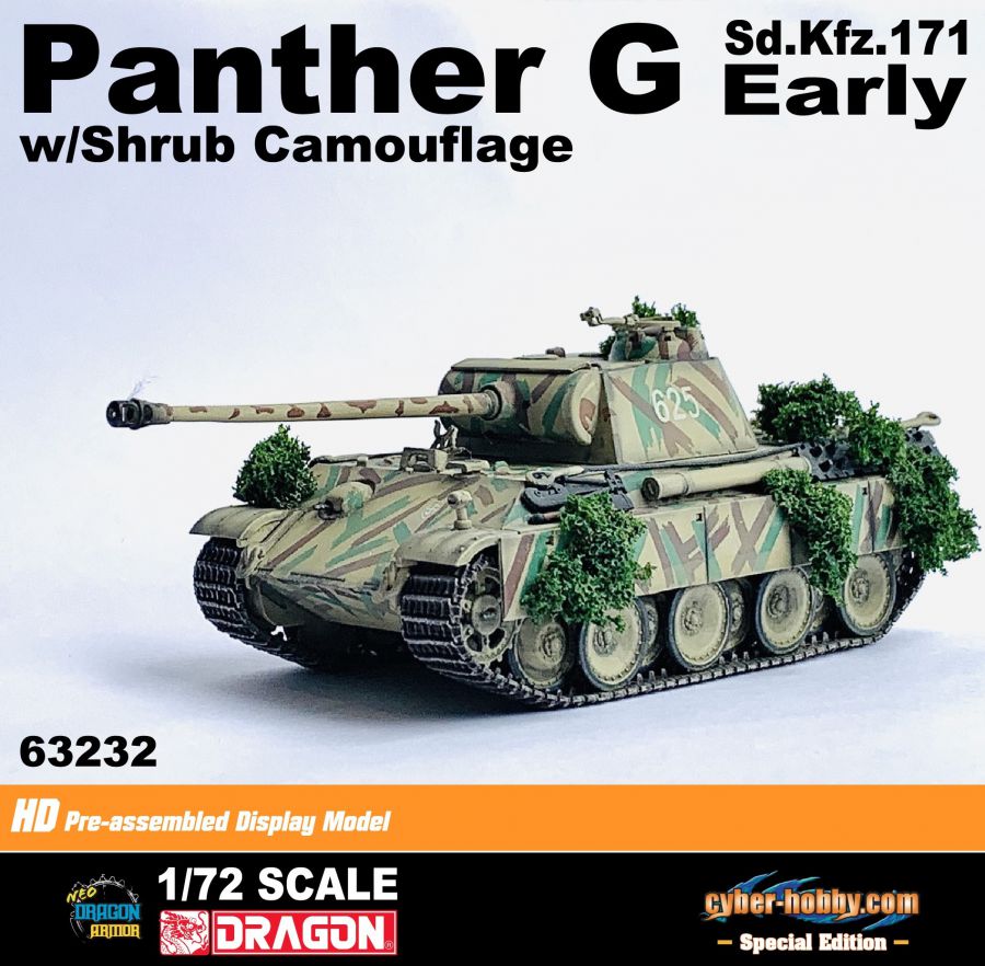 Panther Ausf.G Early Production w/Shrub Camouflage Neo Dragon Armor 1/72 63232