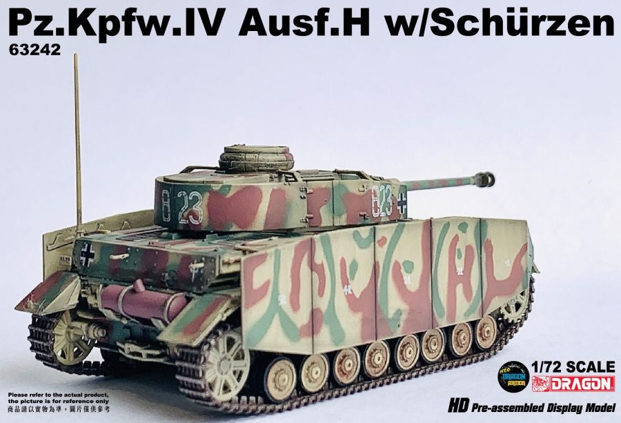 Pz.Kpfw.IV Ausf.H w/Schurzen 2.Pz.Div., Normandy 1944 DRAGON 1/72 63242