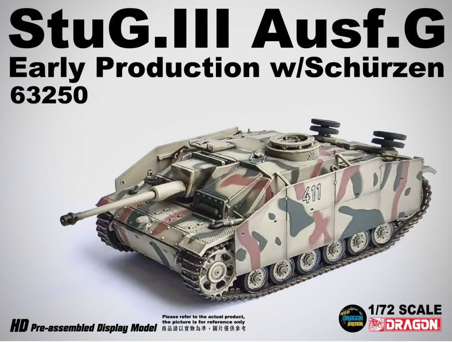 StuG.III Ausf.G Early Production w/Schurzen Pz.Abt.115 DRAGON 1/72 63250