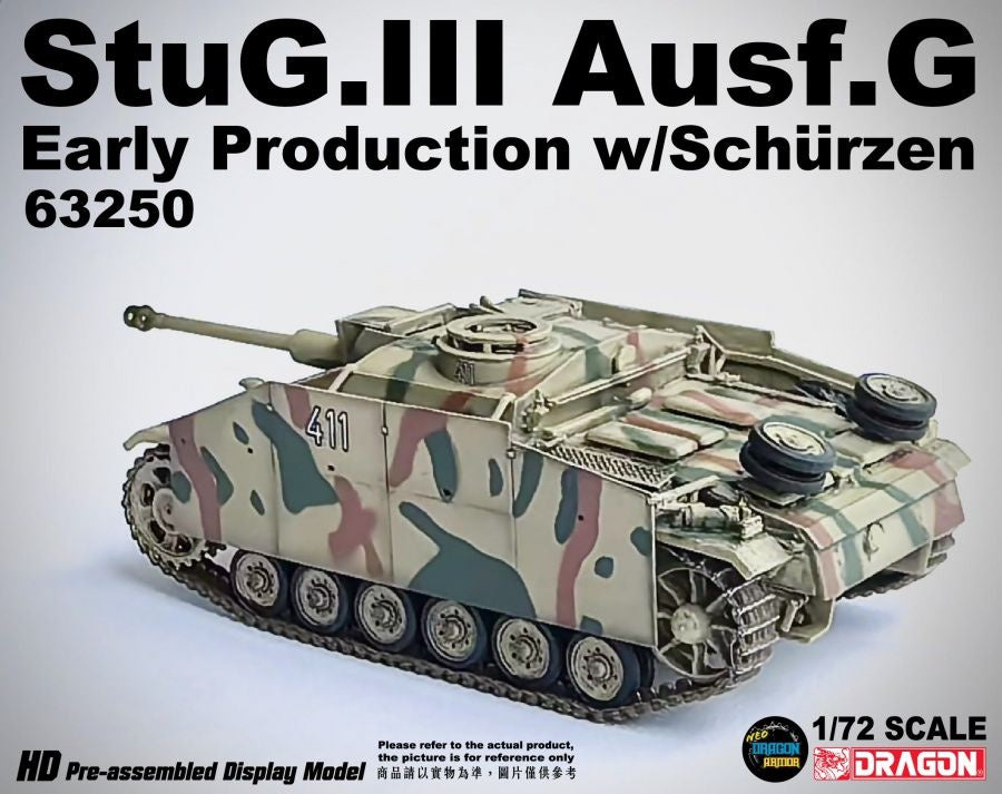 StuG.III Ausf.G Early Production w/Schurzen Pz.Abt.115 DRAGON 1/72 63250