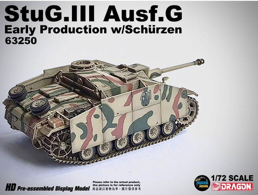 StuG.III Ausf.G Early Production w/Schurzen Pz.Abt.115 DRAGON 1/72 63250