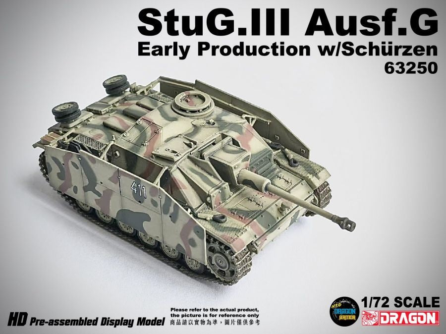 StuG.III Ausf.G Early Production w/Schurzen Pz.Abt.115 DRAGON 1/72 63250