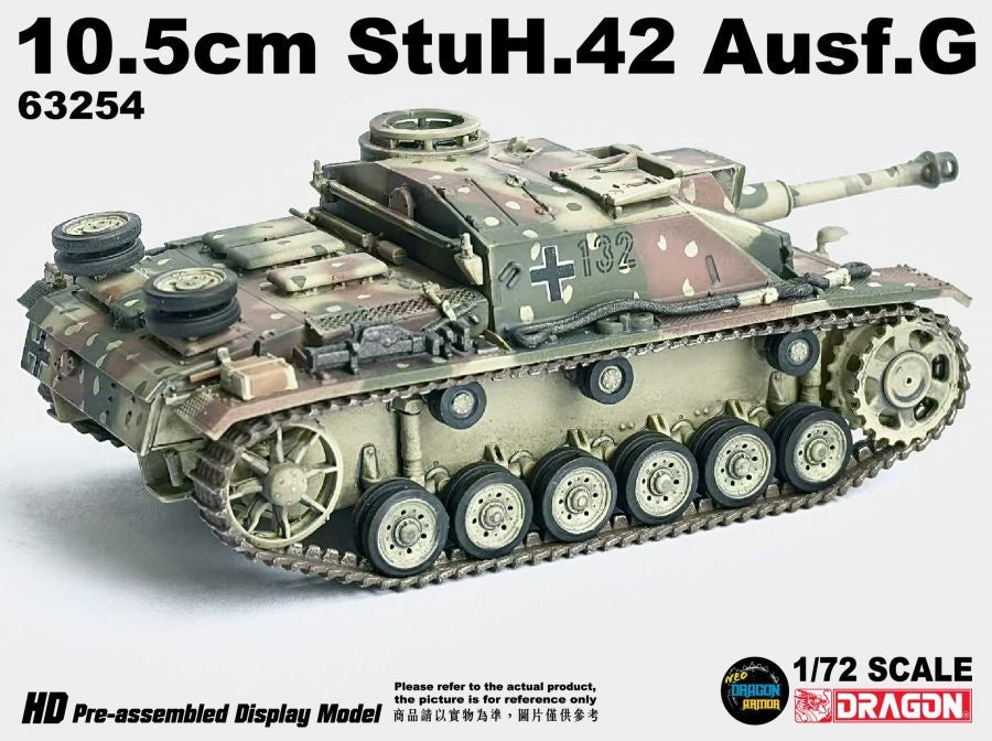 German 10.5cm StuH.42 Ausf.G, Ardennes 1944 DRAGON ARMOR 1/72 63254