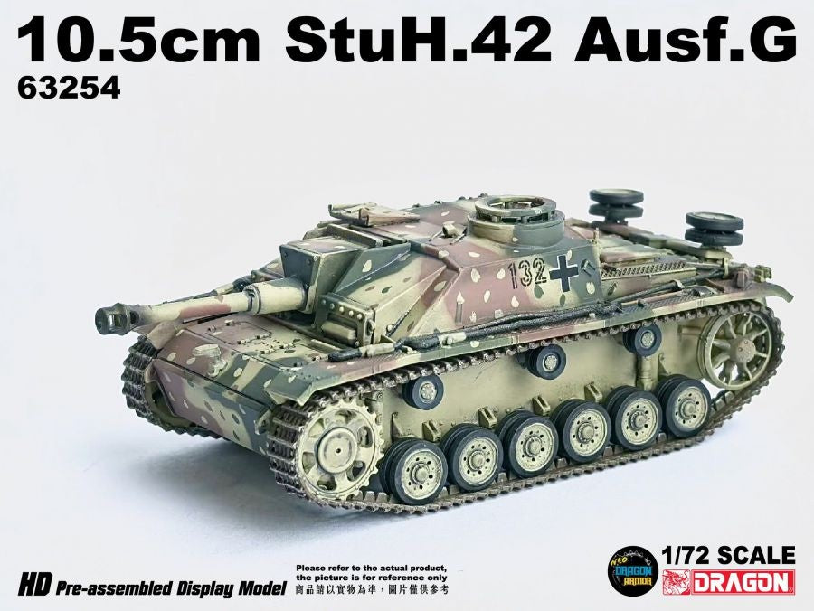 German 10.5cm StuH.42 Ausf.G, Ardennes 1944 DRAGON ARMOR 1/72 63254