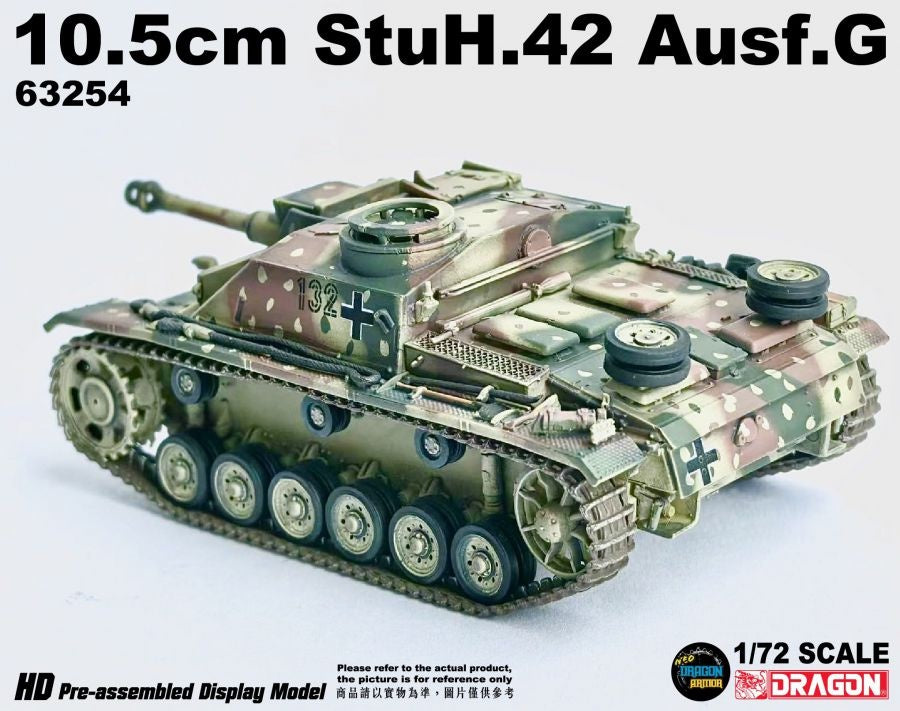 German 10.5cm StuH.42 Ausf.G, Ardennes 1944 DRAGON ARMOR 1/72 63254