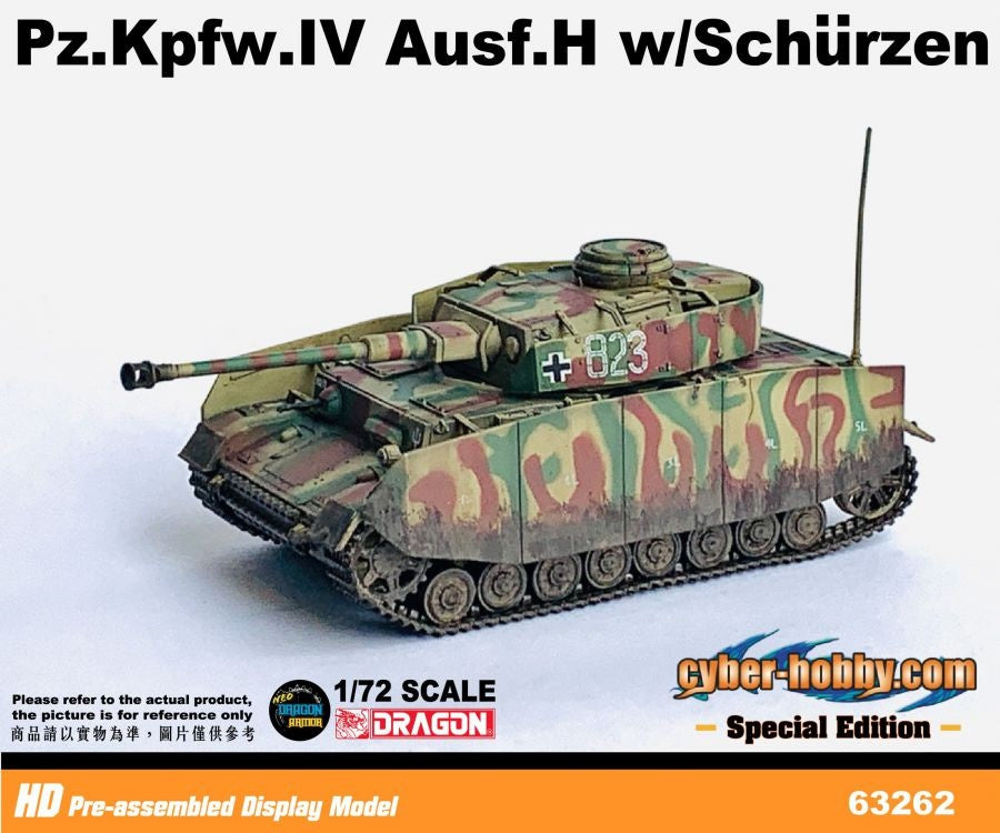 Pz.Kpfw.IV Ausf.H w/Schurzen (Muddy Version) TANK DRAGON ARMOR 1/72 63262