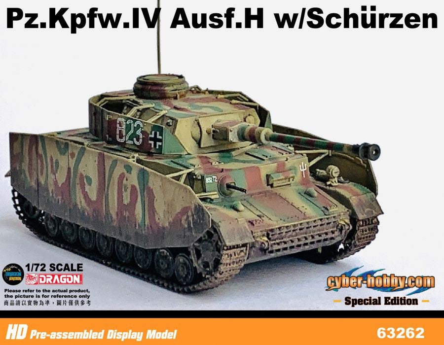 Pz.Kpfw.IV Ausf.H w/Schurzen (Muddy Version) TANK DRAGON ARMOR 1/72 63262