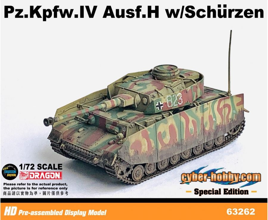 Pz.Kpfw.IV Ausf.H w/Schurzen (Muddy Version) TANK DRAGON ARMOR 1/72 63262