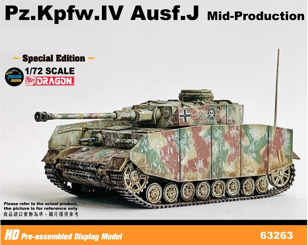 Pz.Kpfw.IV Ausf.J Mid-Production Belgium 1944 DRAGON ARMOR 1/72 63263