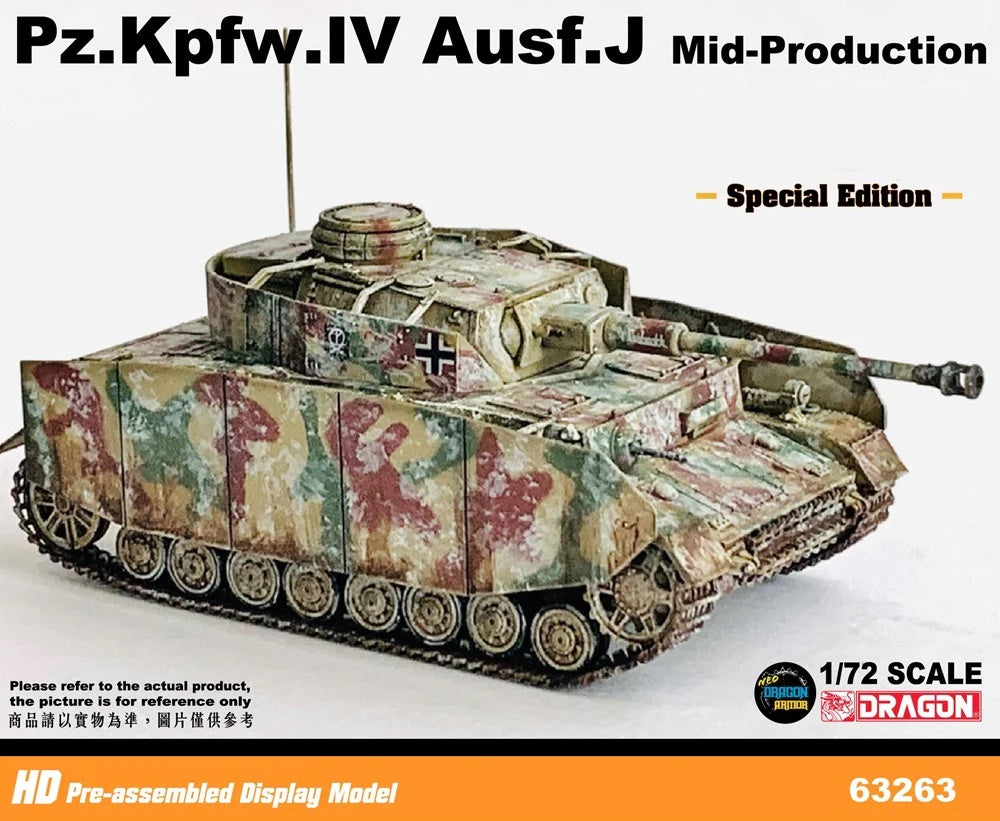 Pz.Kpfw.IV Ausf.J Mid-Production Belgium 1944 DRAGON ARMOR 1/72 63263