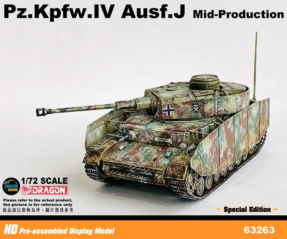 Pz.Kpfw.IV Ausf.J Mid-Production Belgium 1944 DRAGON ARMOR 1/72 63263