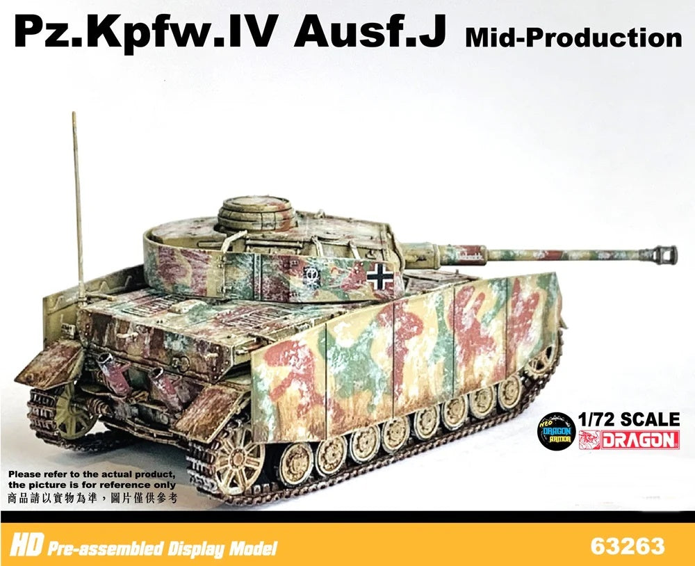 Pz.Kpfw.IV Ausf.J Mid-Production Belgium 1944 DRAGON ARMOR 1/72 63263