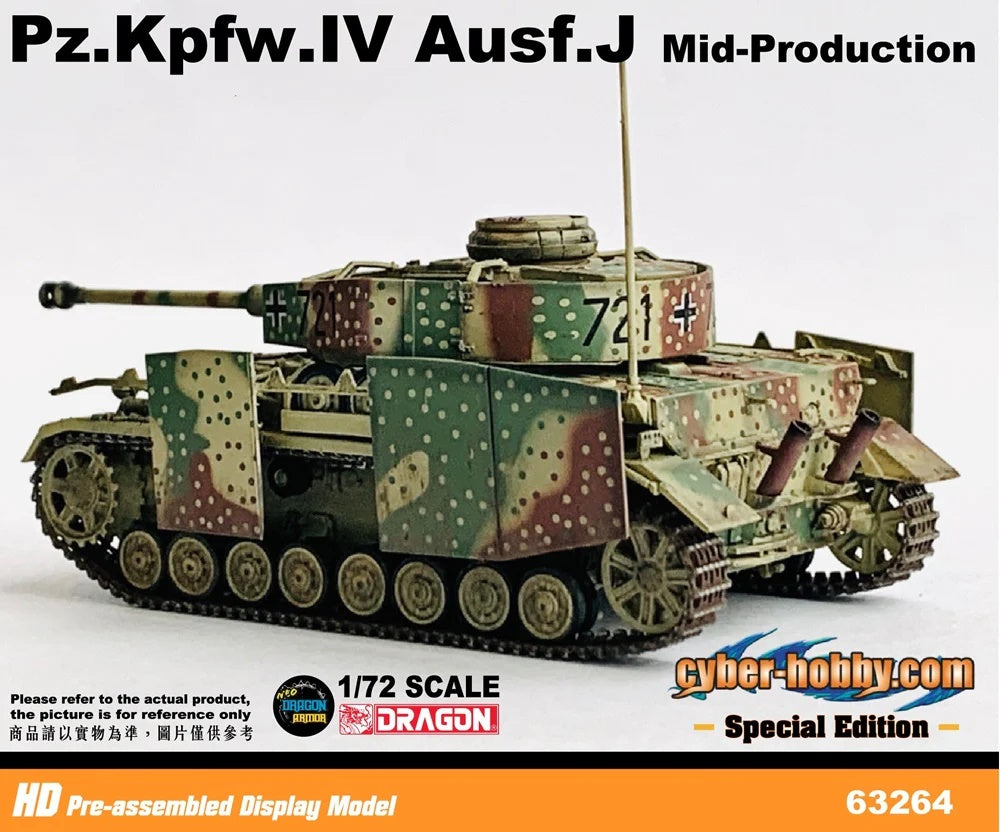 Pz.Kpfw.IV Ausf.J Mid-Production Western Front 1944 DRAGON 1/72 63264