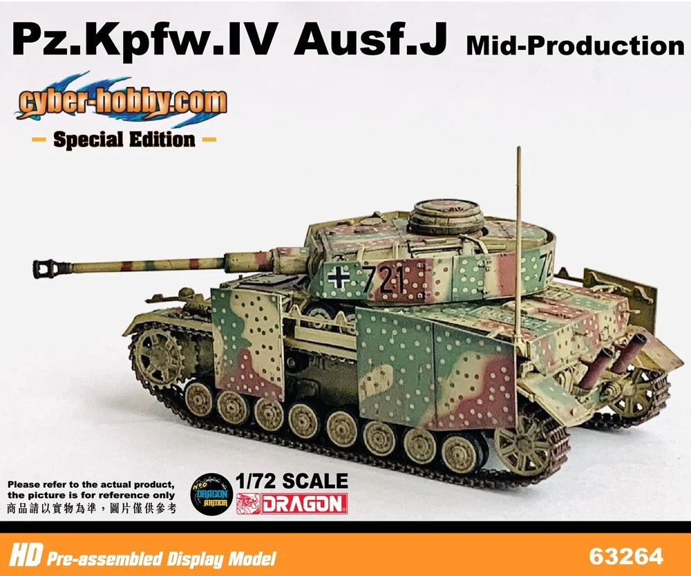 Pz.Kpfw.IV Ausf.J Mid-Production Western Front 1944 DRAGON 1/72 63264