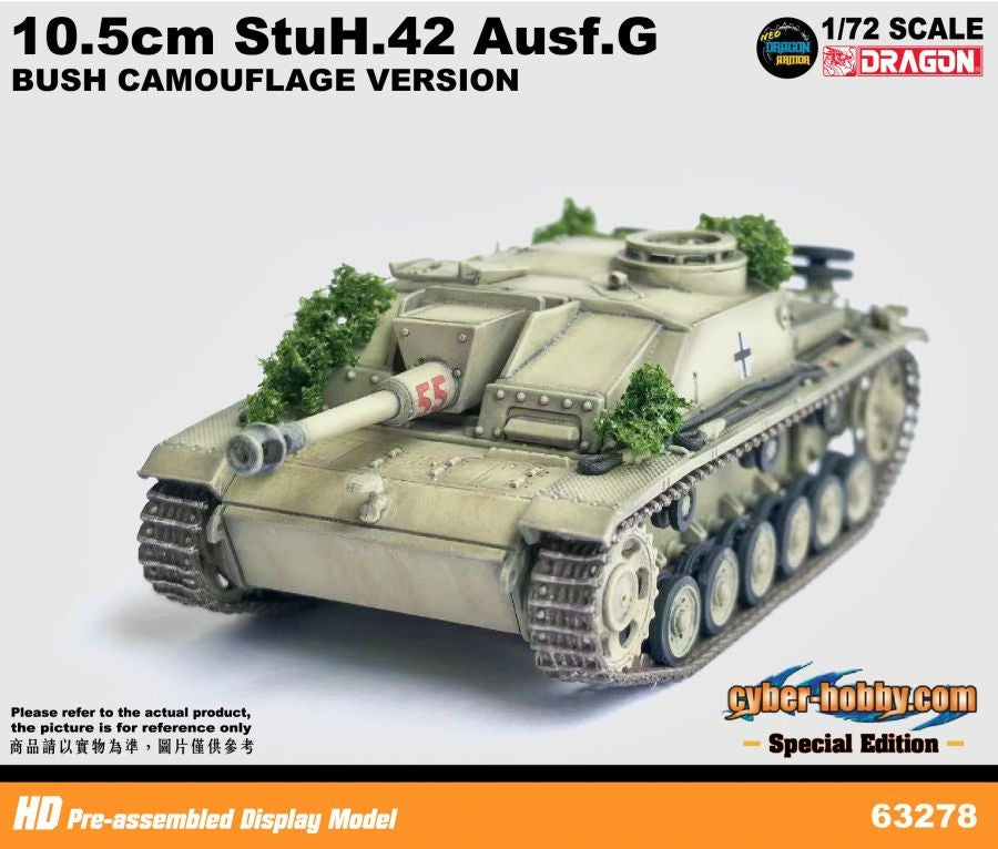 10.5cm StuH.42 Ausf.G (Bush Camouflage Version) Pz.Reg.Herman Goring DRAGON 1/72 63278