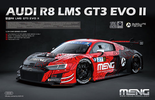 Audi R8 LMS GT3 EVO II #27 MENG 1/24 plastic kit CS-009