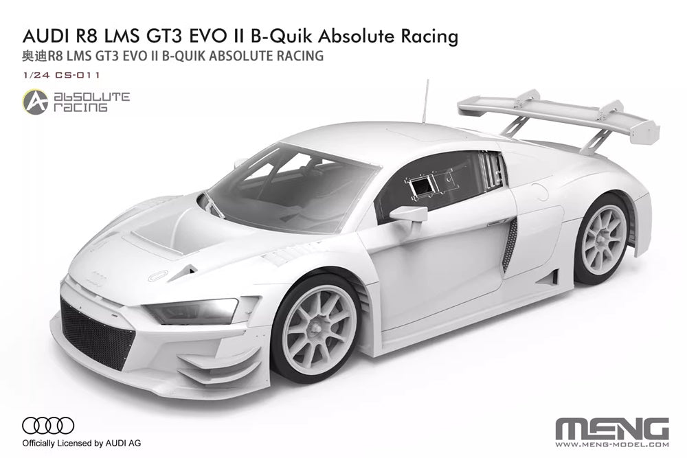 R8 LMS GT3 EVO II B-Quik Absolute Racing MENG 1/24 kit CS-011