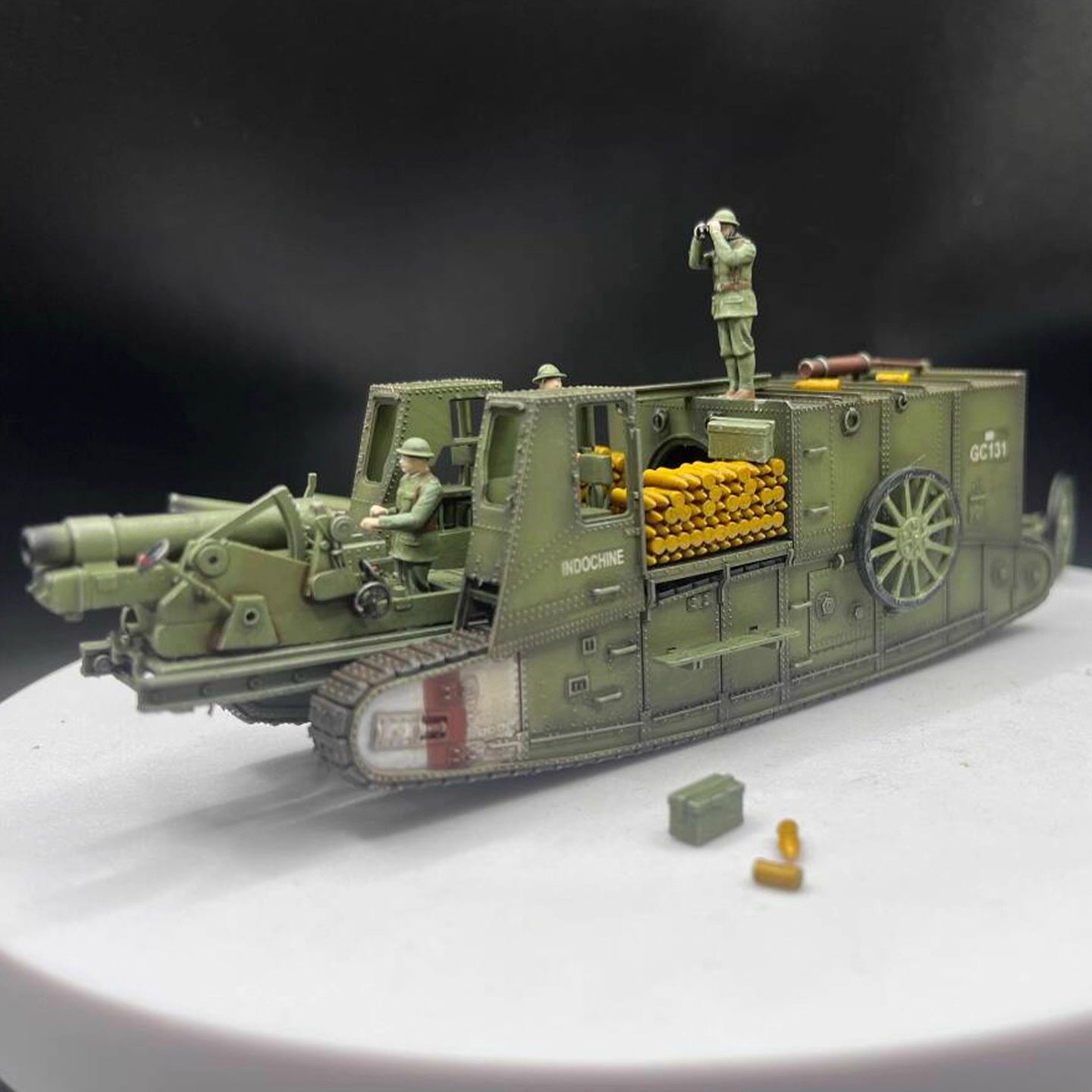 WWI British Gun Carrier Mark I AM Model 1/72 finished model