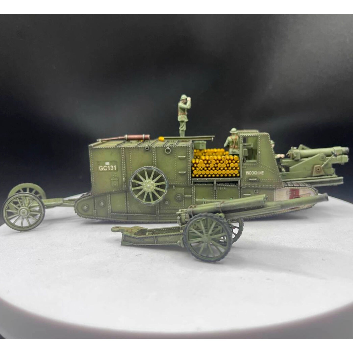 WWI British Gun Carrier Mark I AM Model 1/72 finished model