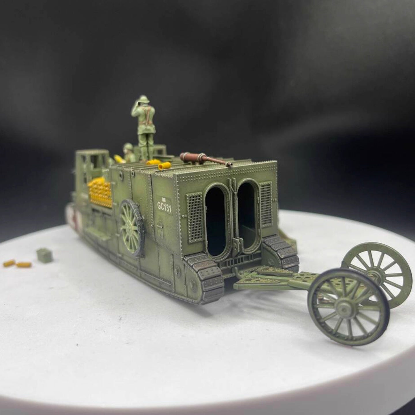 WWI British Gun Carrier Mark I AM Model 1/72 finished model