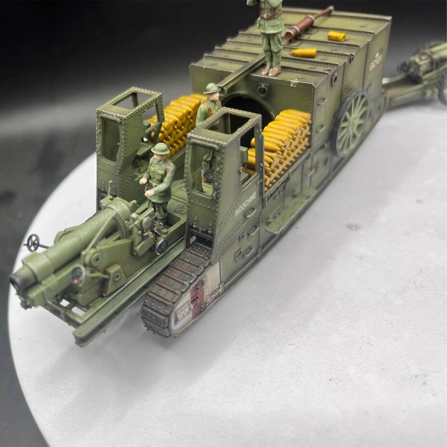 WWI British Gun Carrier Mark I AM Model 1/72 finished model