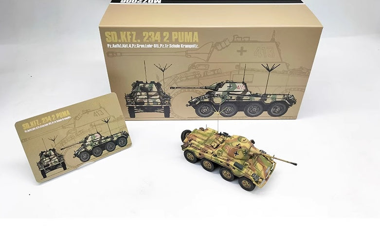 German SD.KFZ.234/2 PUMA #415 (covers closed) MODOU Model 1/72 MD72008C