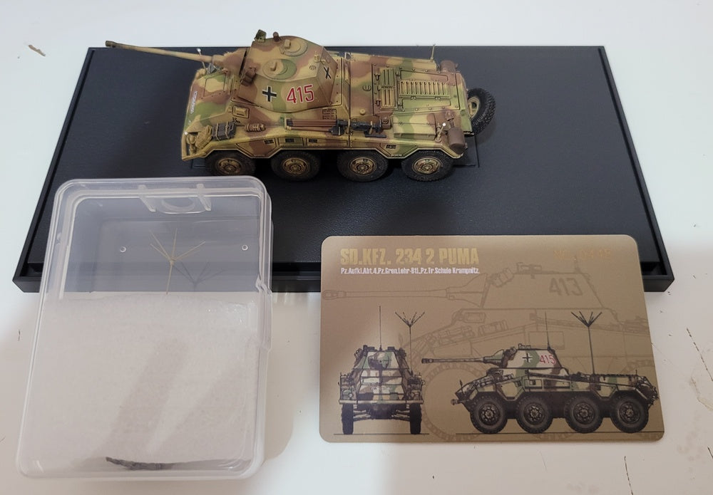 German SD.KFZ.234/2 PUMA #415 (covers closed) MODOU Model 1/72 MD72008C