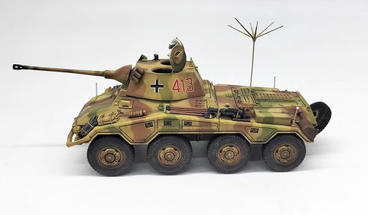 German SD.KFZ.234/2 PUMA #413 (turret covers opened) MODOU Model 1/72 MD72008O