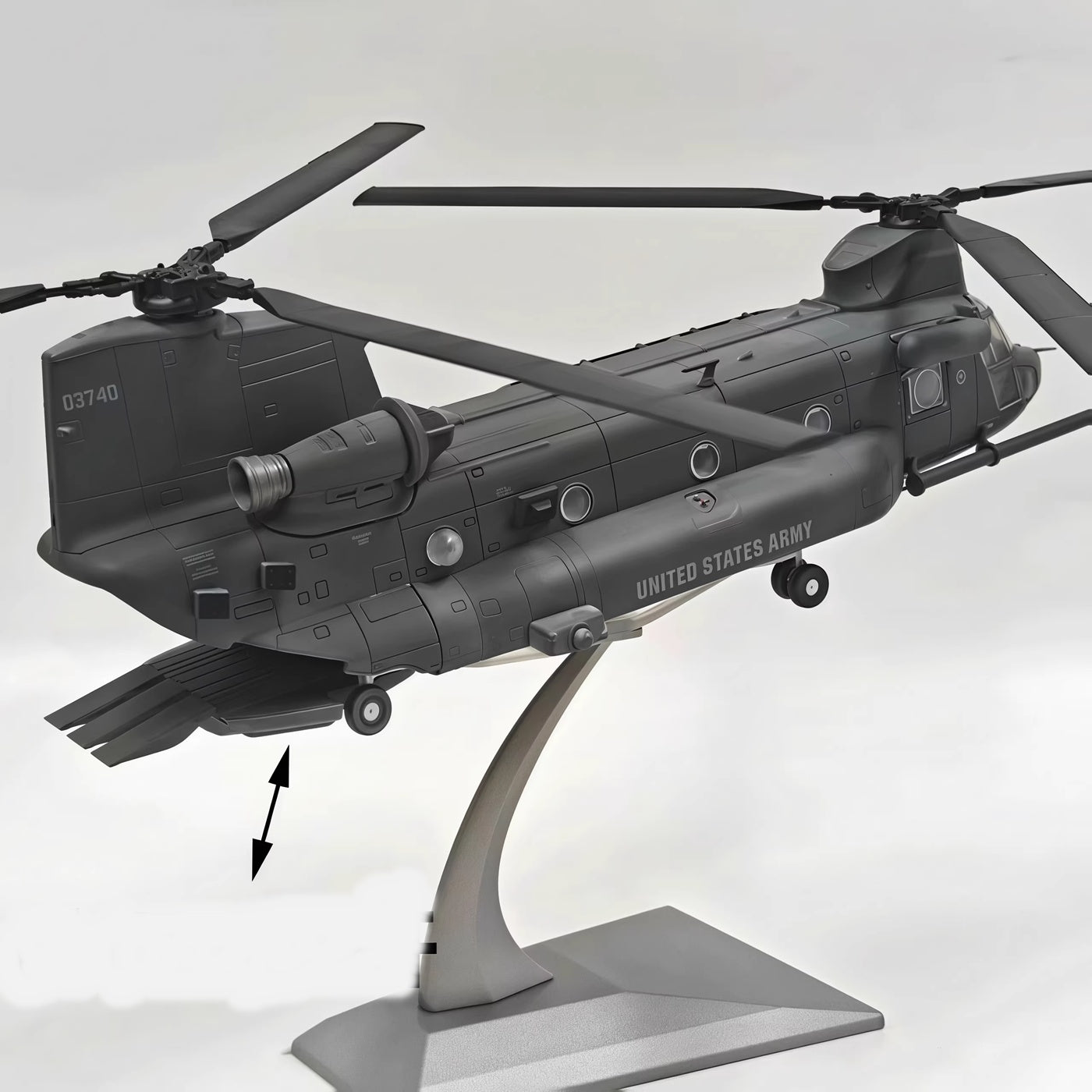 U.S. MH-47G Chinook Special Operations Helicopter WLTK 1/72 die-cast model