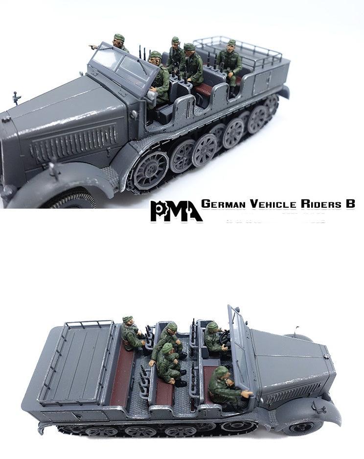 WWII German Figures Vehicle Riders - Set B PMA 1:72 P0404